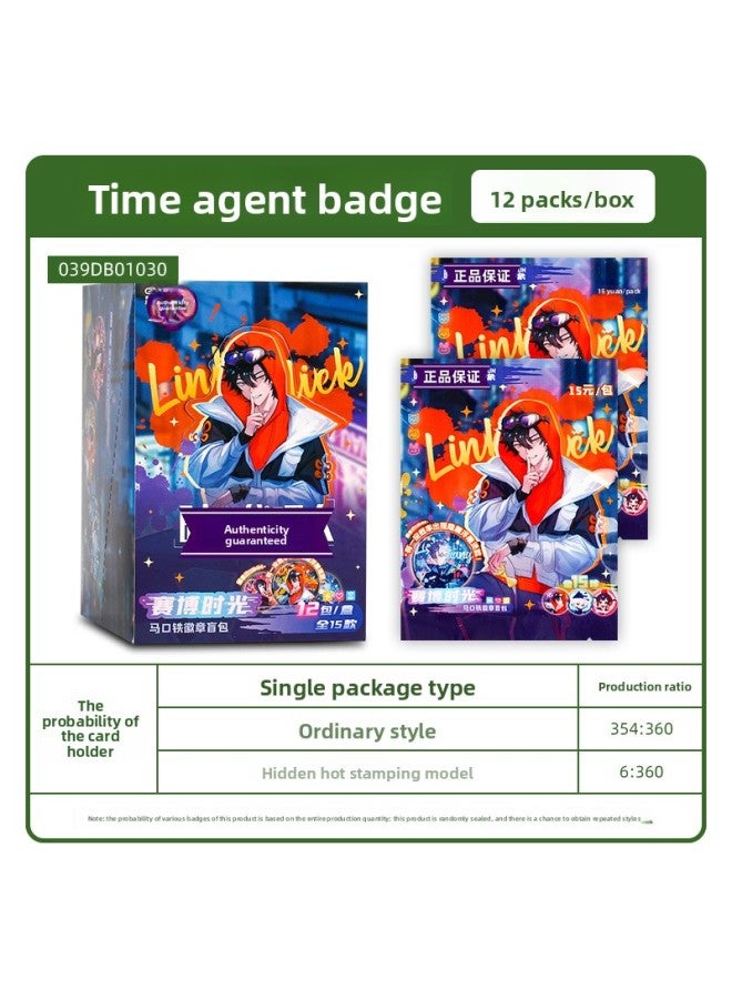 Card Tour Spell Back to War Metal Badge No.3 Tinplate Blind Box Genuine Domain Boundary Unsealing Peripheral Warlocks